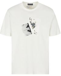 Emporio Armani - Graphic-Print T-Shirt - Lyst