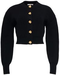 Alexander McQueen - Wool-cashmere Button-detail Cardigan - Lyst