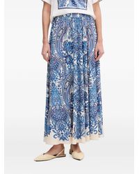 Ouí - Paisley-Print Straight Maxi Skirt - Lyst