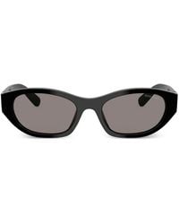 Miu Miu - Geometric-Frame Logo Sunglasses - Lyst