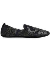 Dolce & Gabbana - Floral-Jacquard Loafers - Lyst