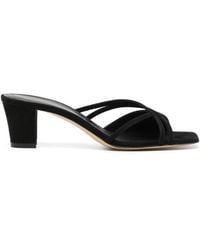 Ilio Smeraldo - Benedicte 50Mm Calf-Leather Sandals - Lyst
