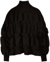 Ioana Ciolacu - Sweat Volanté À Col Montant - Lyst