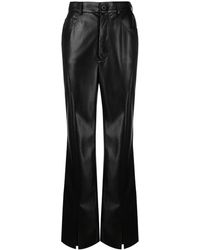 Nanushka - Faux-leather Bootcut Trousers - Lyst