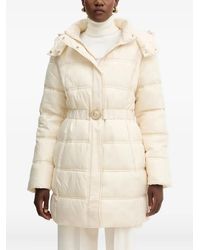 Guess - Hooded Belted Coat - Lyst