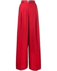 Ralph Lauren Collection - Pantalon en soie à coupe ample - Lyst