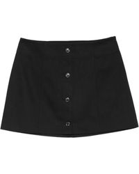 Samsøe & Samsøe - Sabonnie Buttoned Mini Skirt - Lyst