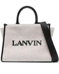 Lanvin - Shopper mit Logo-Prägung - Lyst