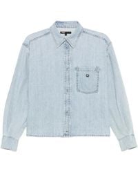 Maje - Chest-Pocket Denim Shirt - Lyst