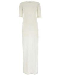 Ami Paris - Fine-Knit Sheer Maxi Dress - Lyst