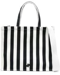 Patou - Large Jp Striped Canvas Tote Bag - Lyst