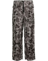 Bimba Y Lola - Floral-print Cropped Trousers - Lyst