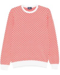 Drumohr - Geometric-Pattern Sweater - Lyst