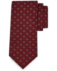 Ferragamo - Gancini Silk Jacquard Tie - Lyst