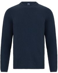 Fedeli - Waffle-Knit Crew-Neck Sweater - Lyst
