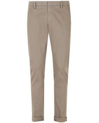 Dondup - Slim-Fit Turn-Up Trousers - Lyst