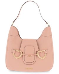 Moschino - Heart-Shaped Clasp Shoulder Bag - Lyst
