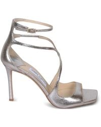 Jimmy Choo - Azia Square-Toe Strap Sandals - Lyst
