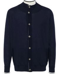 Kiton - Cardigan Boutonné À Design Réversible - Lyst