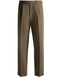 Bally - Pleated Wool Chino Trousers - Lyst