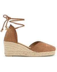 Castañer - Cora Woven-Design Heeled Espadrilles - Lyst