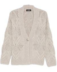Gran Sasso - Cardigan En Maille Torsadée - Lyst