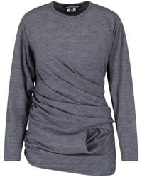 Junya Watanabe - Draped Long-Sleeve T-Shirt - Lyst