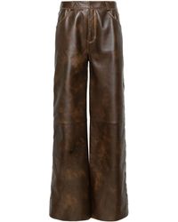 Arma - Nisida Wide-leg Leather Trousers - Lyst