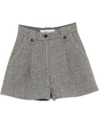 Golden Goose - Short Plissé Effet Tweed - Lyst