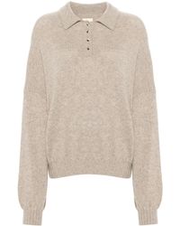 KHAITE - Rene Cashmere Blend Polo Jumper - Lyst