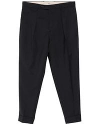 Berwich - Chiaia Pleated Cuffed Trousers - Lyst