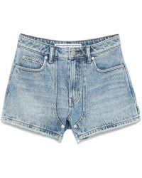 Alexander Wang - Pantalones cortos de talle alto con motivo de cristales - Lyst