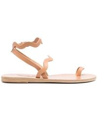 Ancient Greek Sandals - Elounda Flat Leather Sandals - Lyst