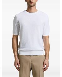 Peserico - Diamond-Knit Short-Sleeve Top - Lyst