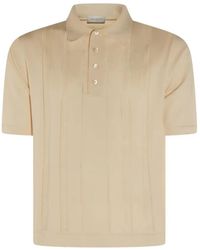 Piacenza Cashmere - Vertical-Stripe Polo Shirt - Lyst