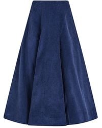 Rosie Assoulin - Corduroy A-Line Skirt - Lyst