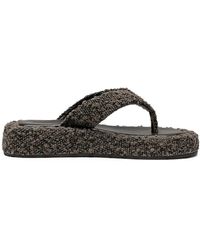 Manière De Voir - Rosalie Bouclé Flatform Sandals - Lyst
