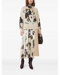 Weekend by Maxmara - Pleated Floral-Print Midi Skirt - Lyst