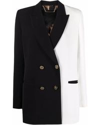 Philipp Plein - Double-Breasted Two-Tone Blazer - Lyst