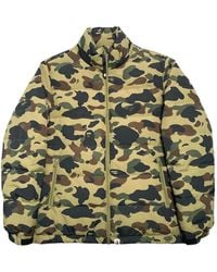 A Bathing Ape - Doudoune 1St À Motif Camouflage - Lyst