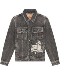 DIESEL - D-Barcy-S1 Denim Trucker Jacket - Lyst