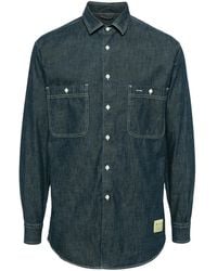 Aspesi - Chambray Denim Shirt - Lyst