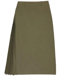 Incotex - Geplooide Maxi-Rok - Lyst