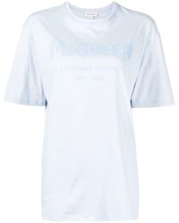Alexander McQueen - Logo-print Cotton T-shirt - Lyst