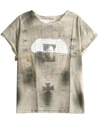 SAITOS - Graphic-Print Distressed T-Shirt - Lyst