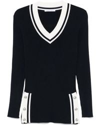 Alberta Ferretti - Classic Knit Sweater With Design - Lyst