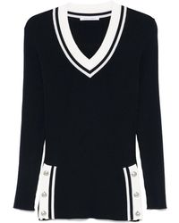 Alberta Ferretti - Classic Knit Sweater With Design - Lyst