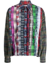 Needles - Patchwork Flannel Cotton Shirt - Lyst