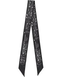Givenchy - Logo-stamp Silk Scarf - Lyst