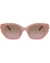 COACH - Logo-Plaque Cat-Eye Frame Sunglasses - Lyst